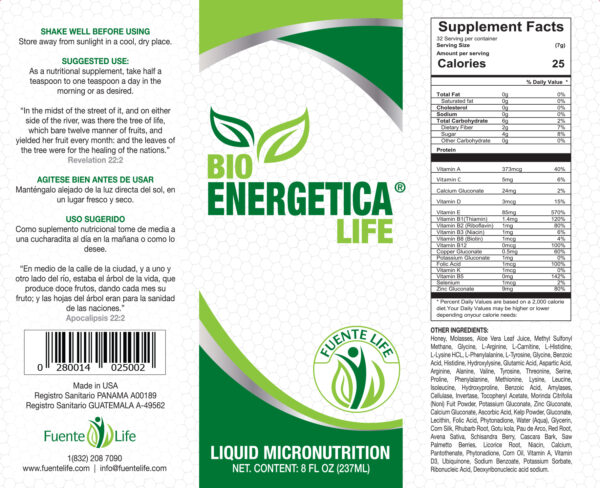 Bioenergetica Life Cell Regenerator. </br> <span class="product-btm-text">Buy 6, get 2 free!</span> - Image 2